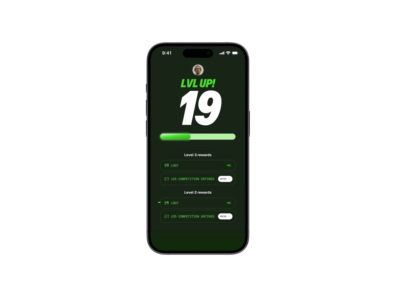 ITVL Cycling App level up
