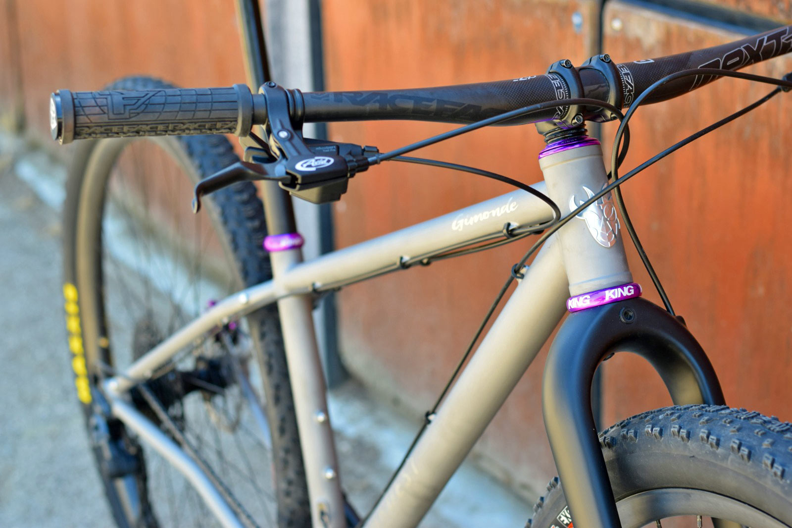Nordest Gimonde Ti 32" Lavet efter bestilling overkommelig brugerdefineret titanium downcountry MTB hardtail, tæt på