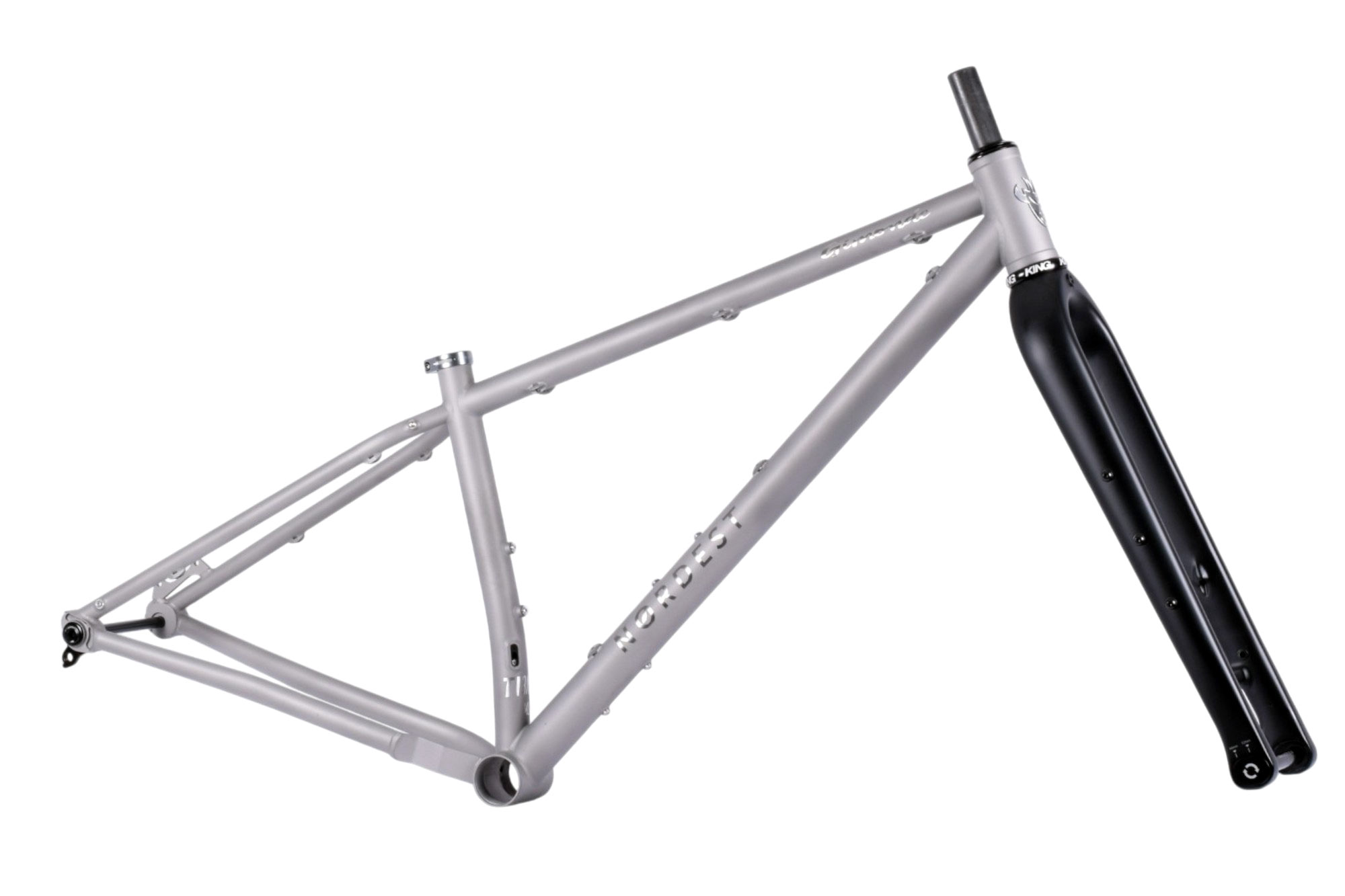 Nordest Gimonde Ti 32" specialfremstillet til overkommelig brugerdefineret titanium downcountry MTB hardtail stelsæt