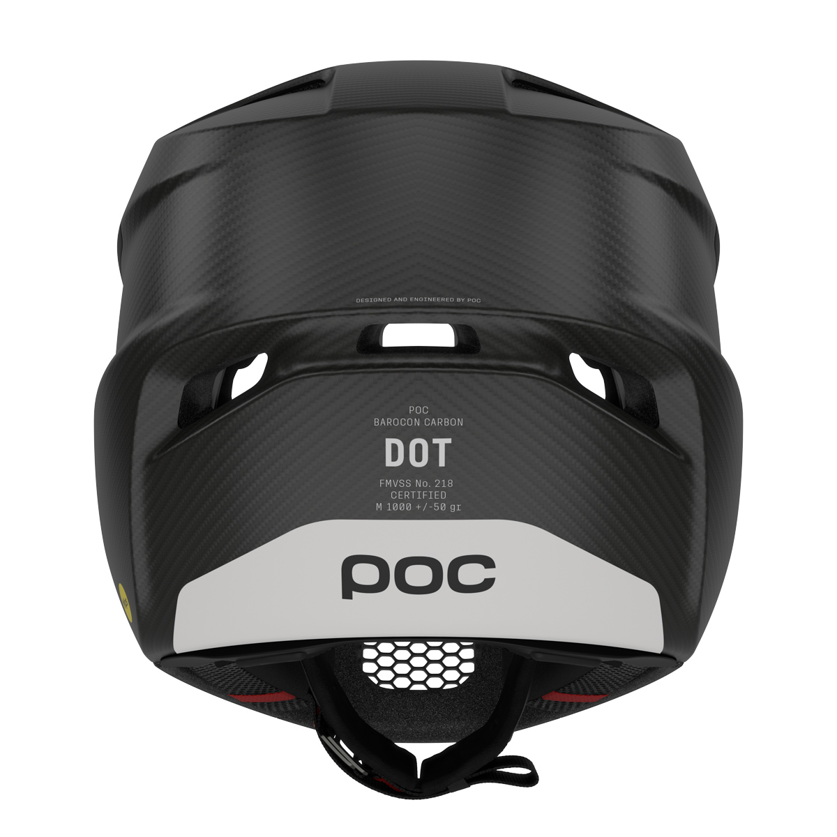 POC Baracon Carbon full face helmet, back