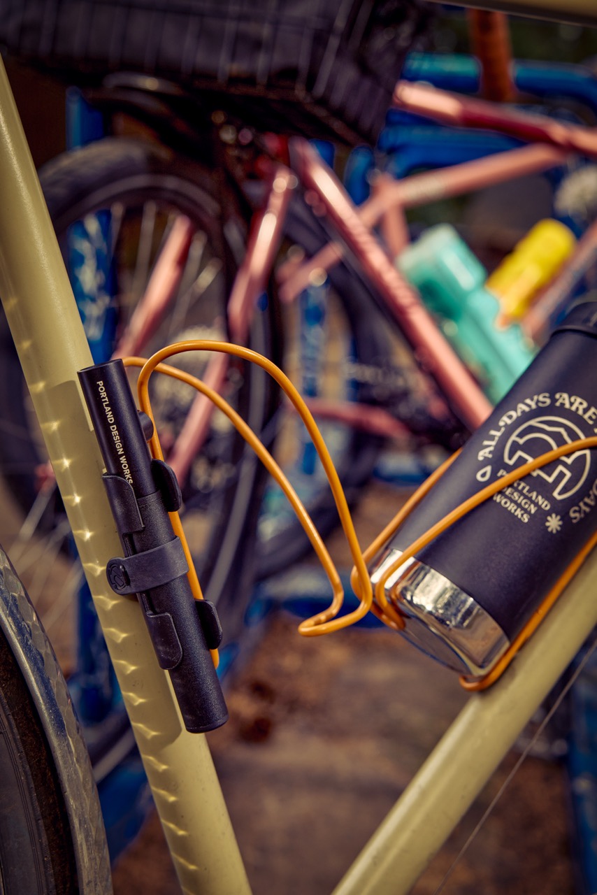 Portland Design Works AirForge Mini C02:Hand Pump on bike right