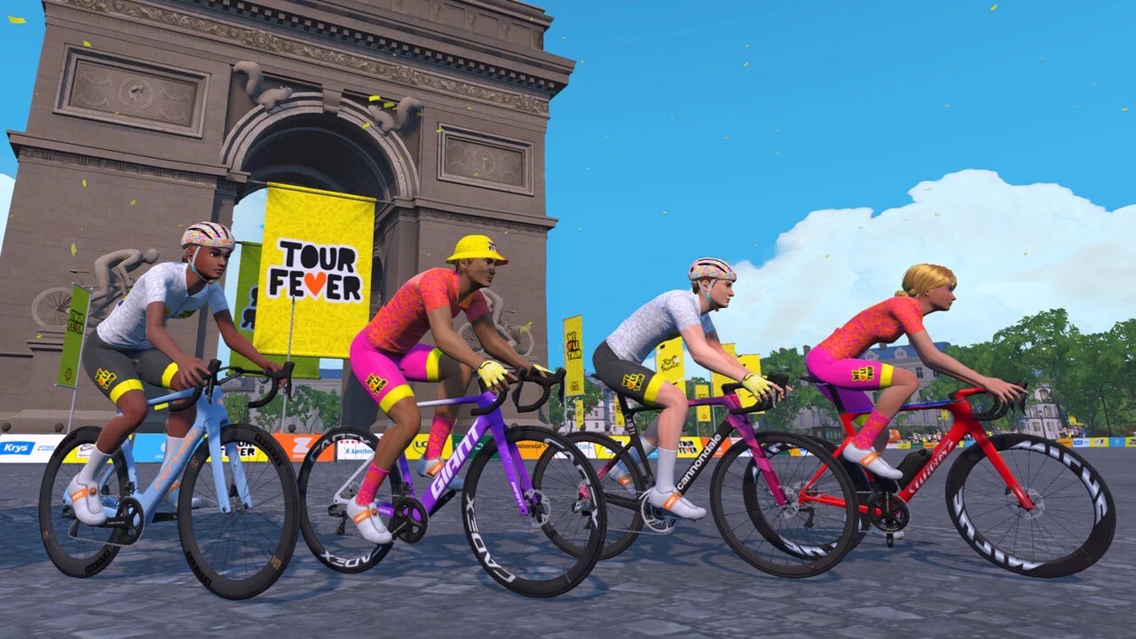 Zwift Paris Expansion Map new bikes