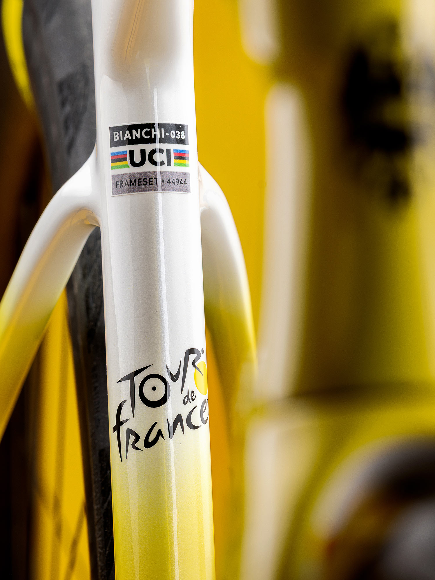 all-new Bianchi Specialissima RC CV ultralight road race bike in 2026 Tour de France limited edition: UCI-approved