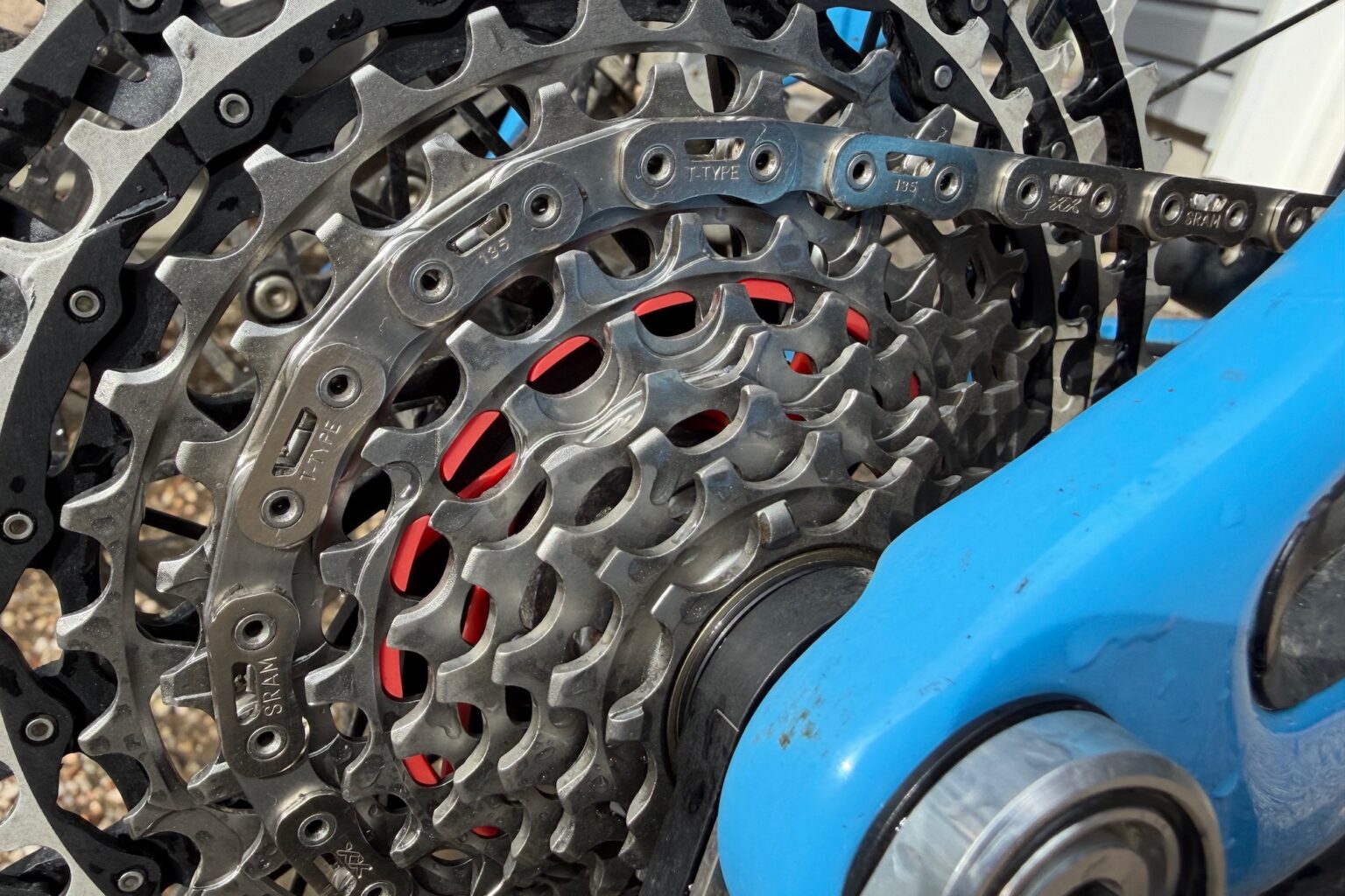 a clean cassette and chain after using Stan's Biobased Drivetrain Cleaner