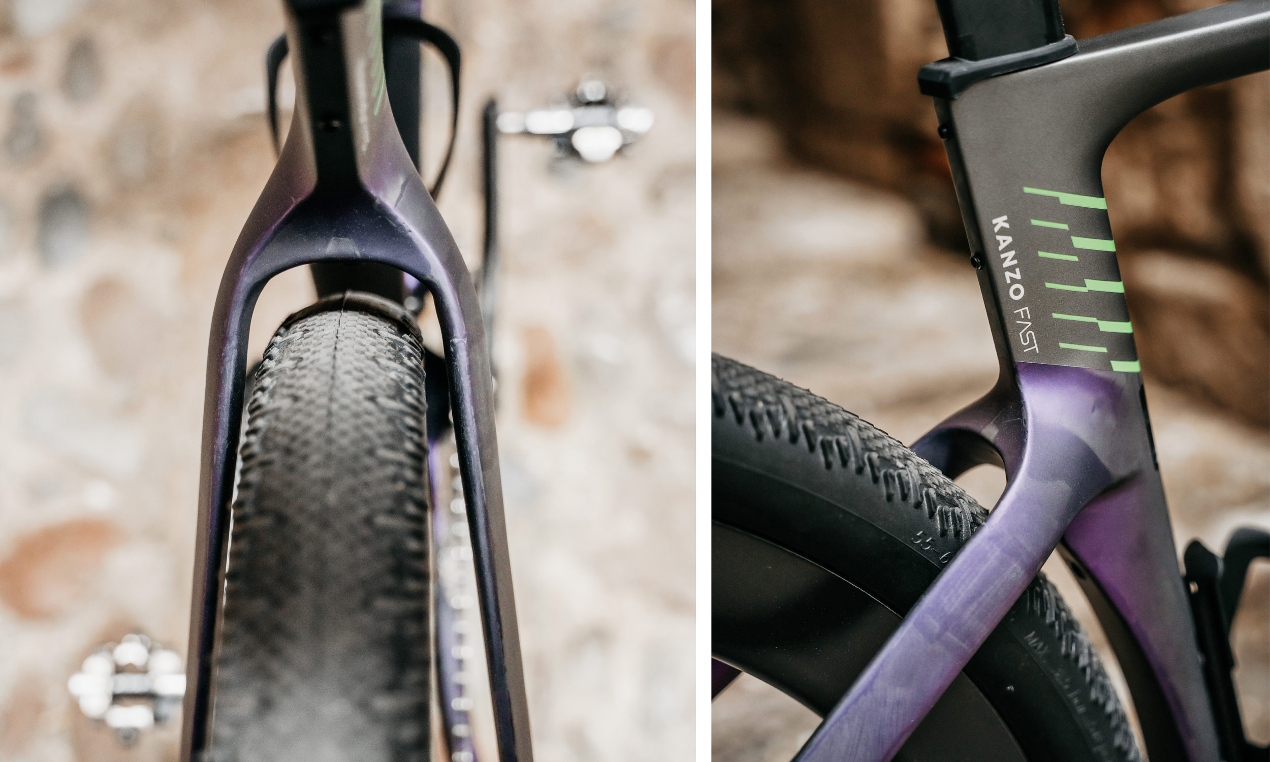 2026 Ridley Kanzo Fast 2.0 aero gravel race bike: huge 58mm tire clearance