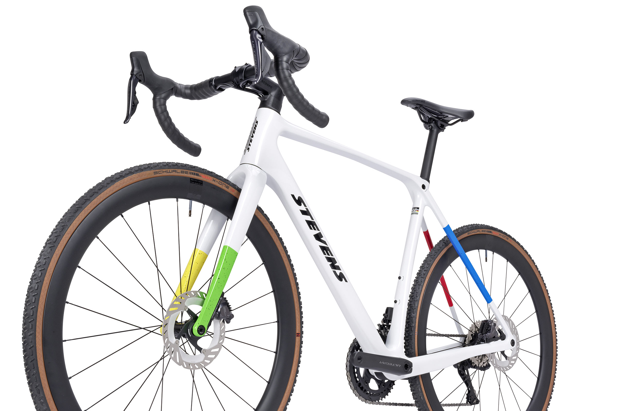 MY27 Stevens Super Prestige carbon cyclocross race bike: non-driveside detail