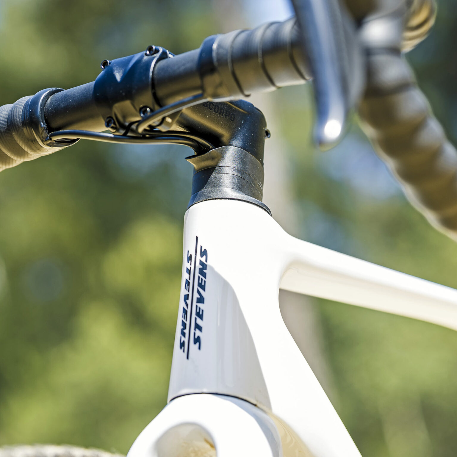 2026 Stevens Super Prestige carbon cyclocross race bike: headtube detail