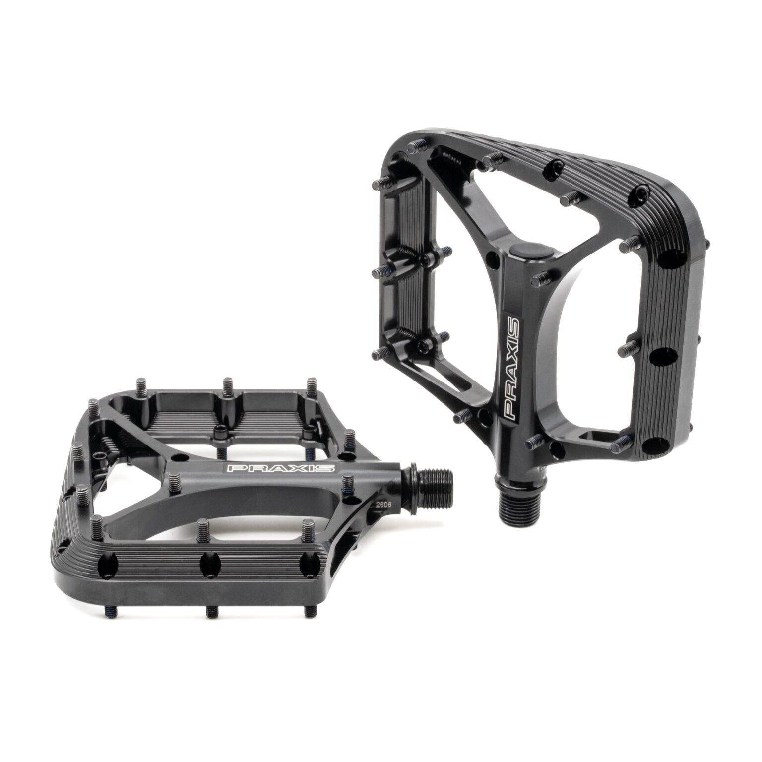 studio image of the Praxis Brodium SL pedals in Black