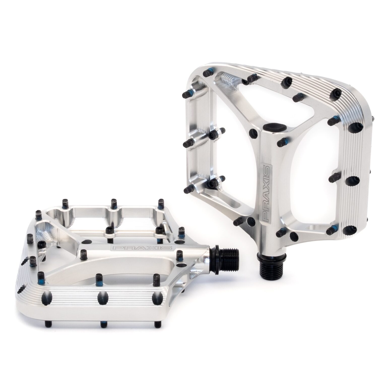 studio image of the Praxis Brodium SL pedals in Silver