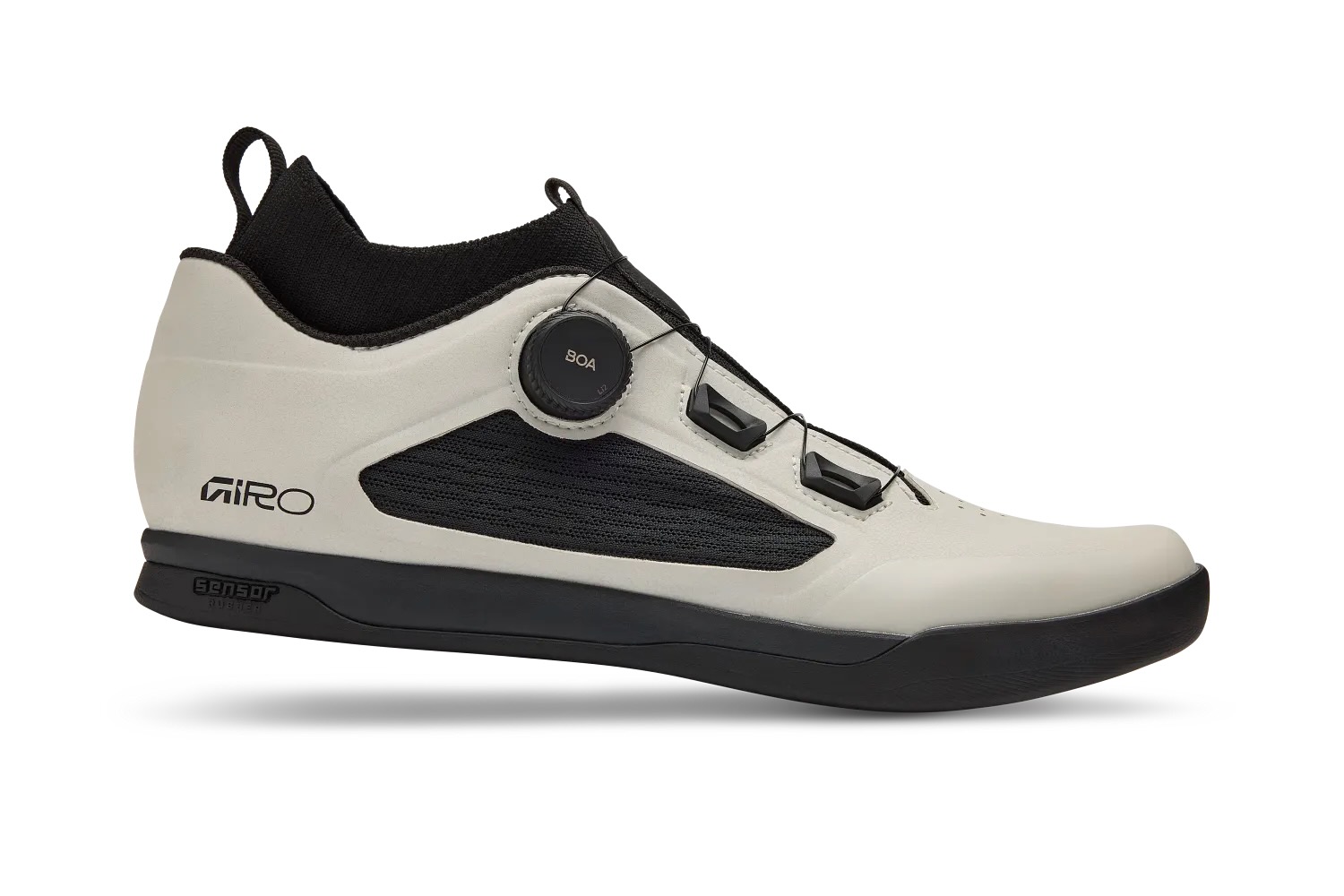 studio image of the giro chamber trail shoes in white
