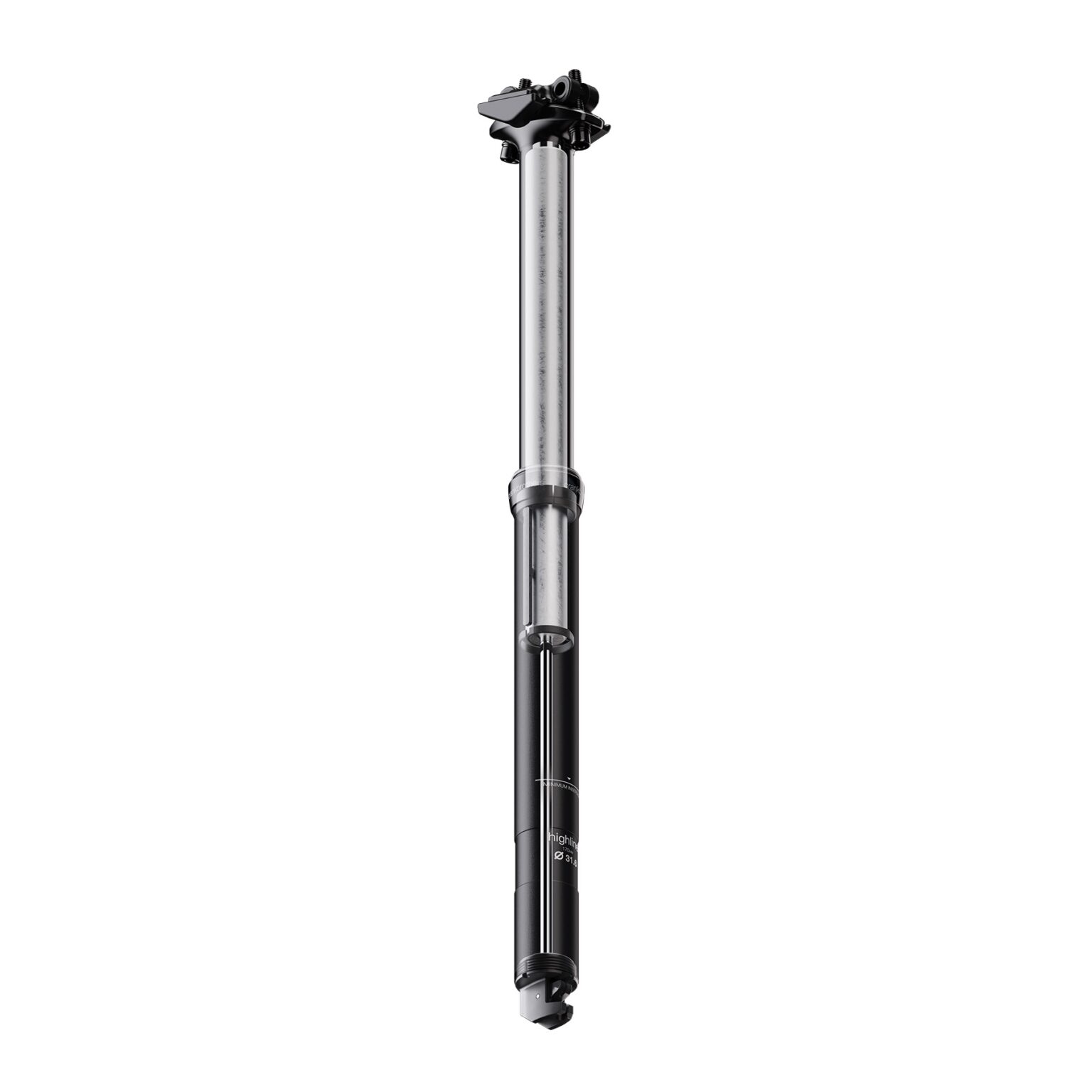 studio image showing the new sealed cartridge in the Highline dropper