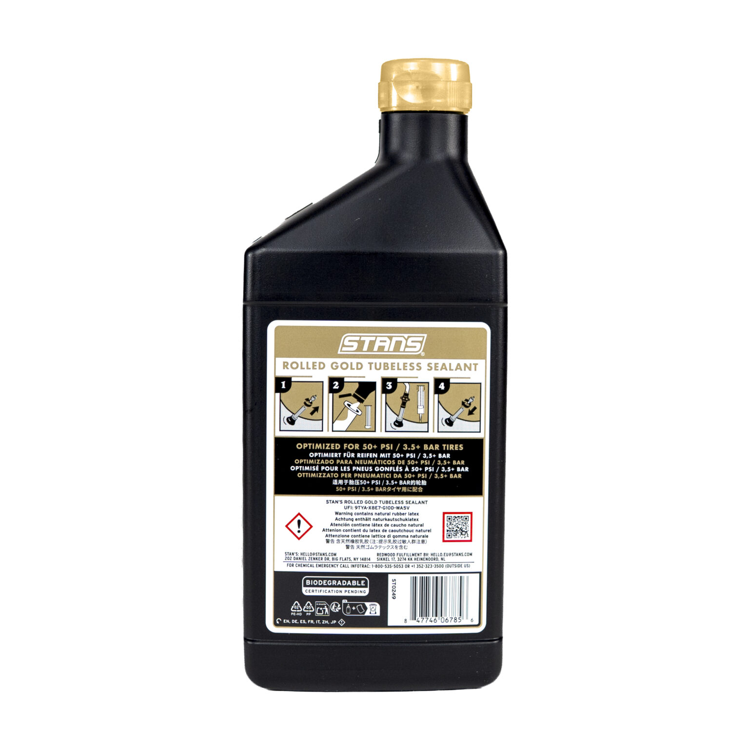 Stans Roller Gold bottle front