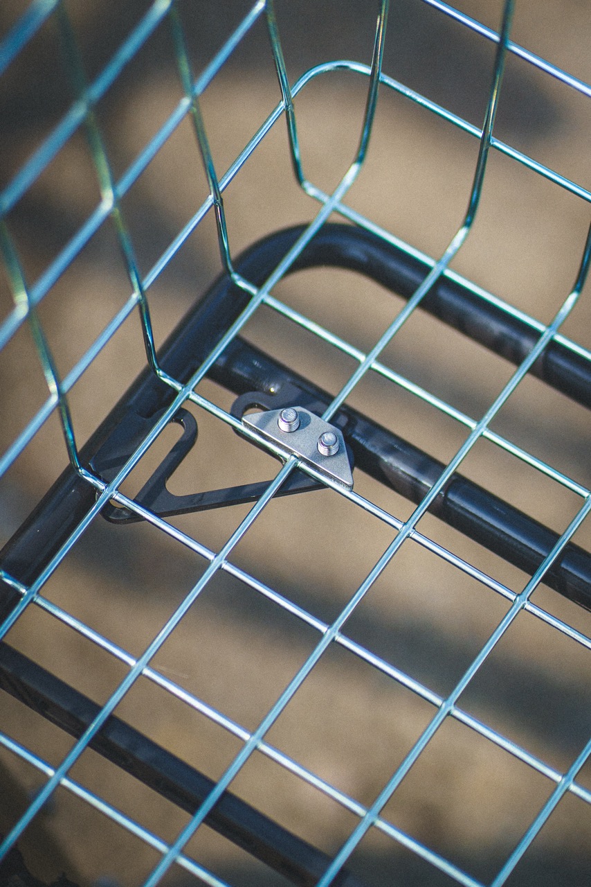Velo Orange x Blue Lug Escargot Cargo Bike basket mount