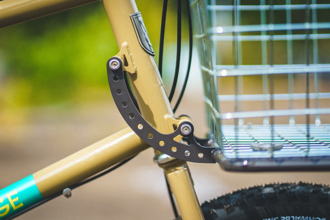Velo Orange x Blue Lug Escargot Cargo Bike rack clamps