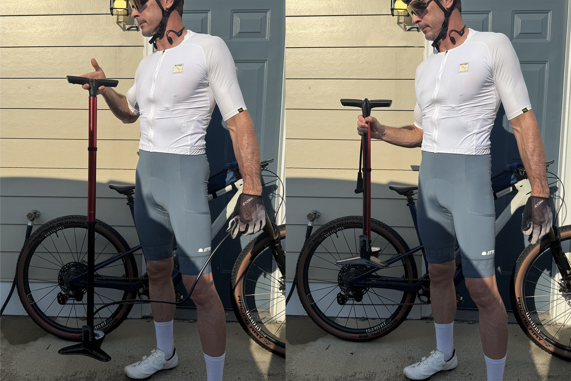 comparison of extended length of feedback pneuma cc floor pump.