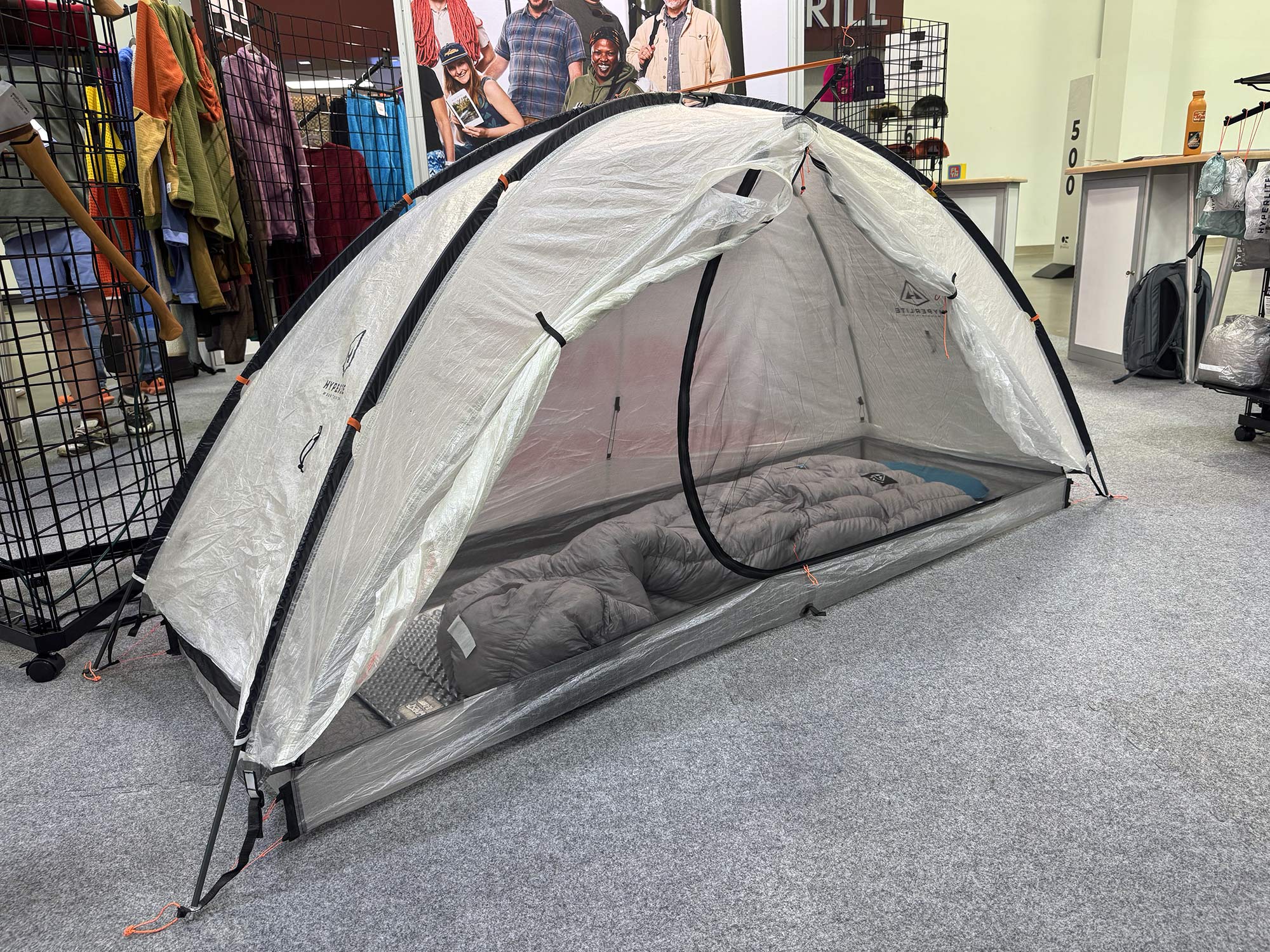 hyperlite bikepacking tent.