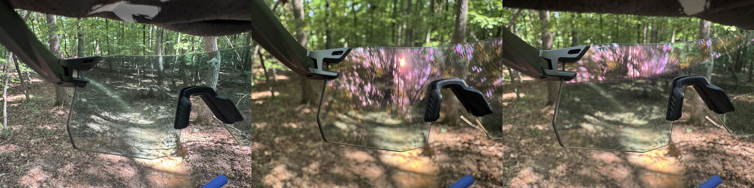 lens glare comparison on tifosi moab xc sunglasses.