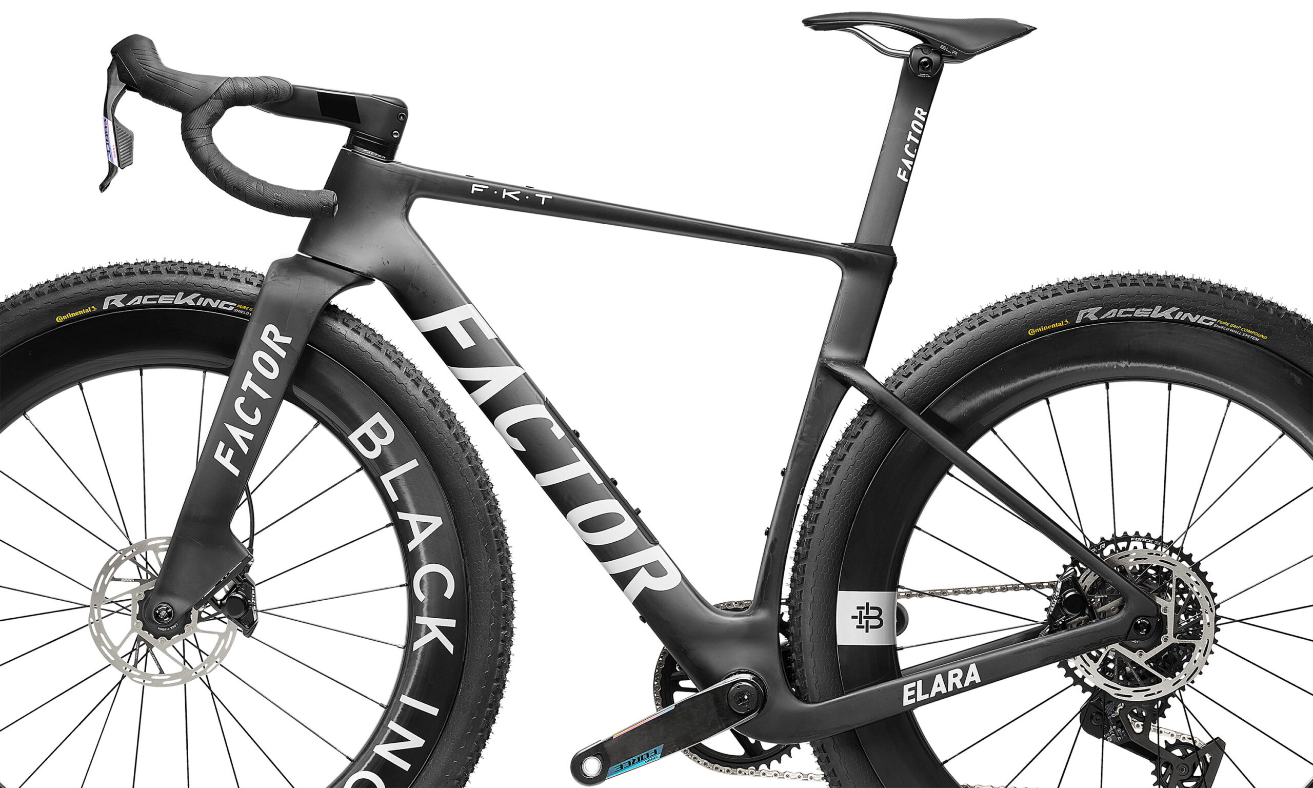 All-new Factor Elara fat-tire aero gravel race bike: non-driveside
