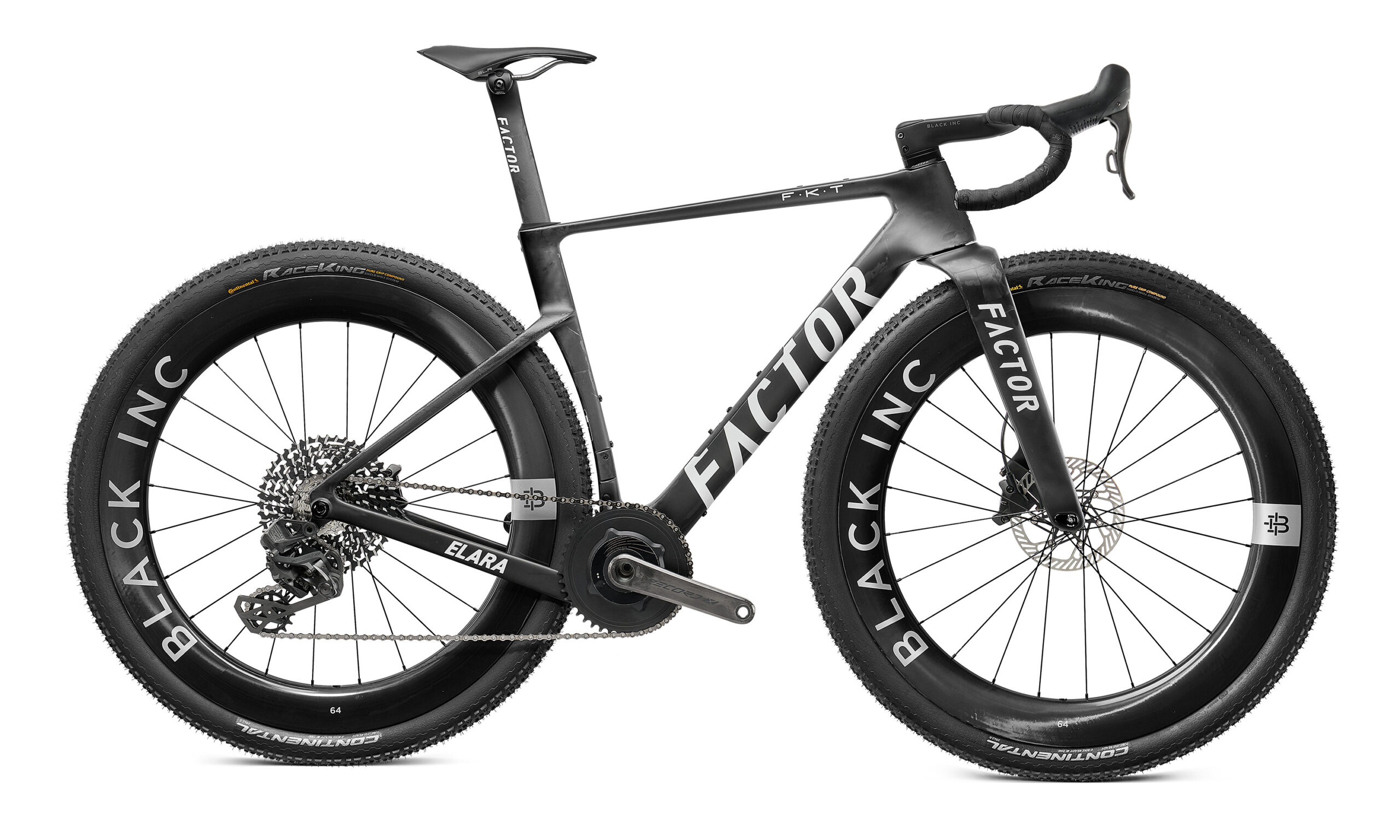 2026 Factor Elara wide-tire aero gravel race bike: Campy Record 13 X complete in raw matte carbon