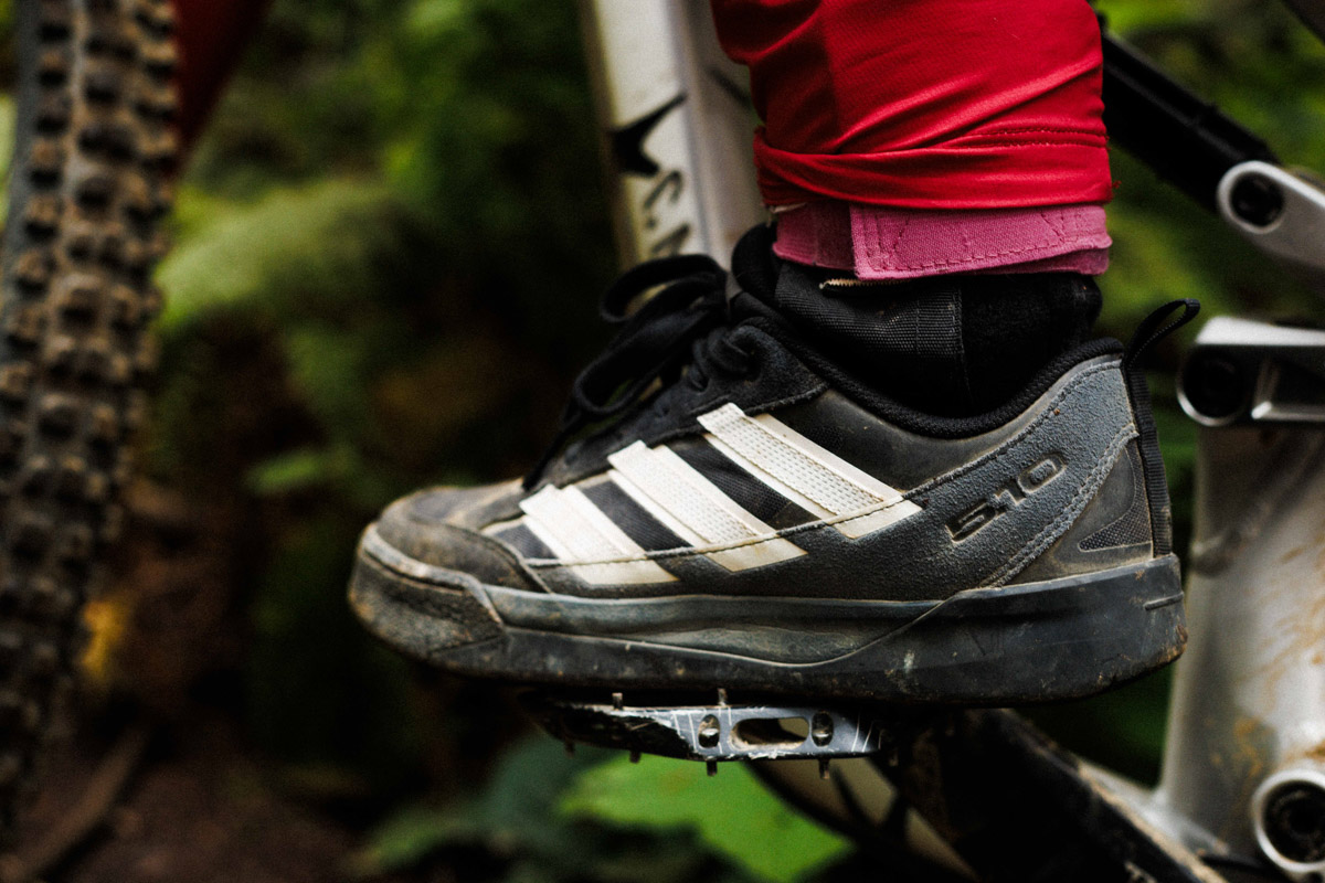 2027 Five Ten Freerider shoes, Freerider on pedal