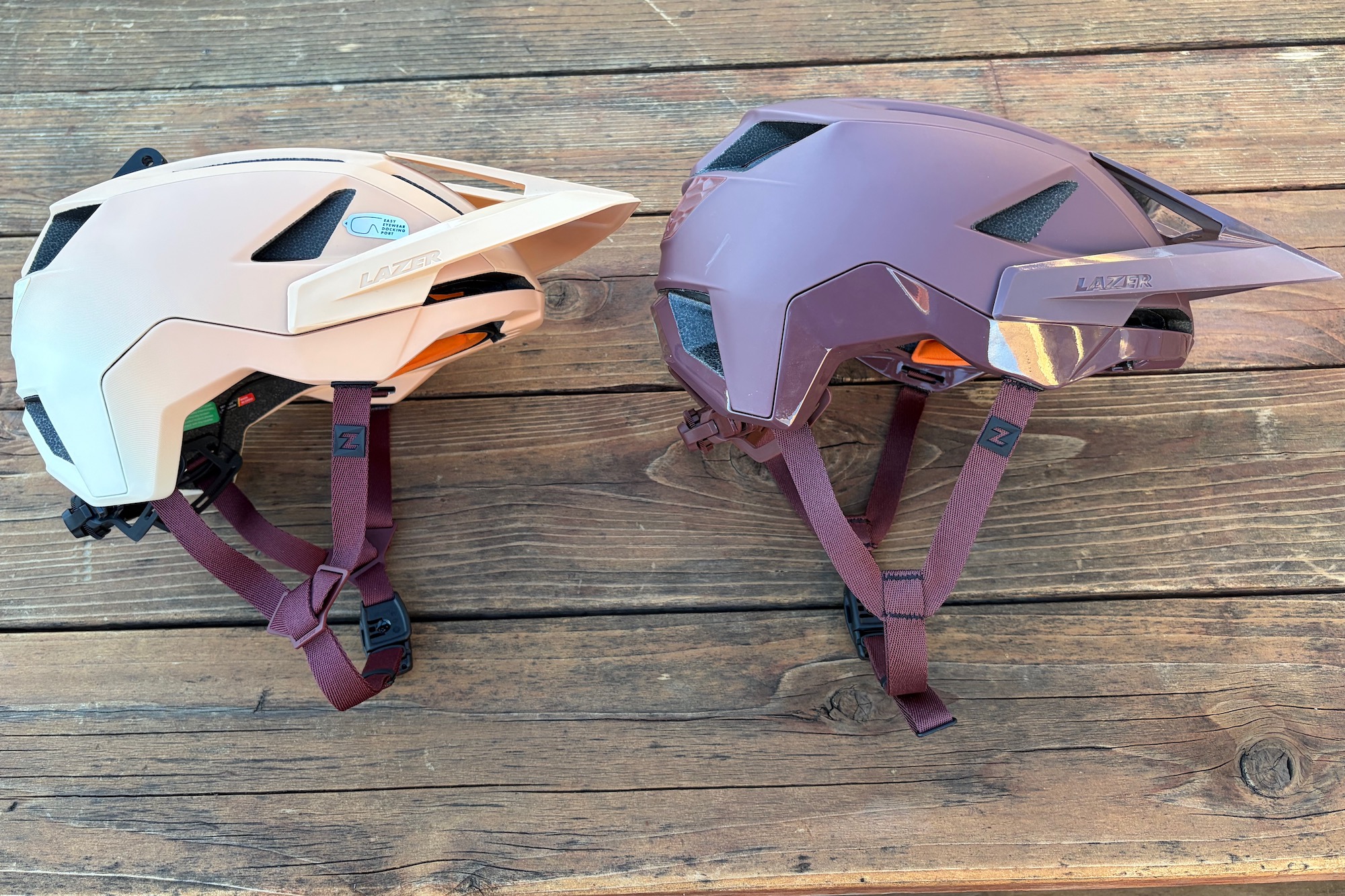 the 2027 Impala next to the 2026 Impala KinetiCore helmet
