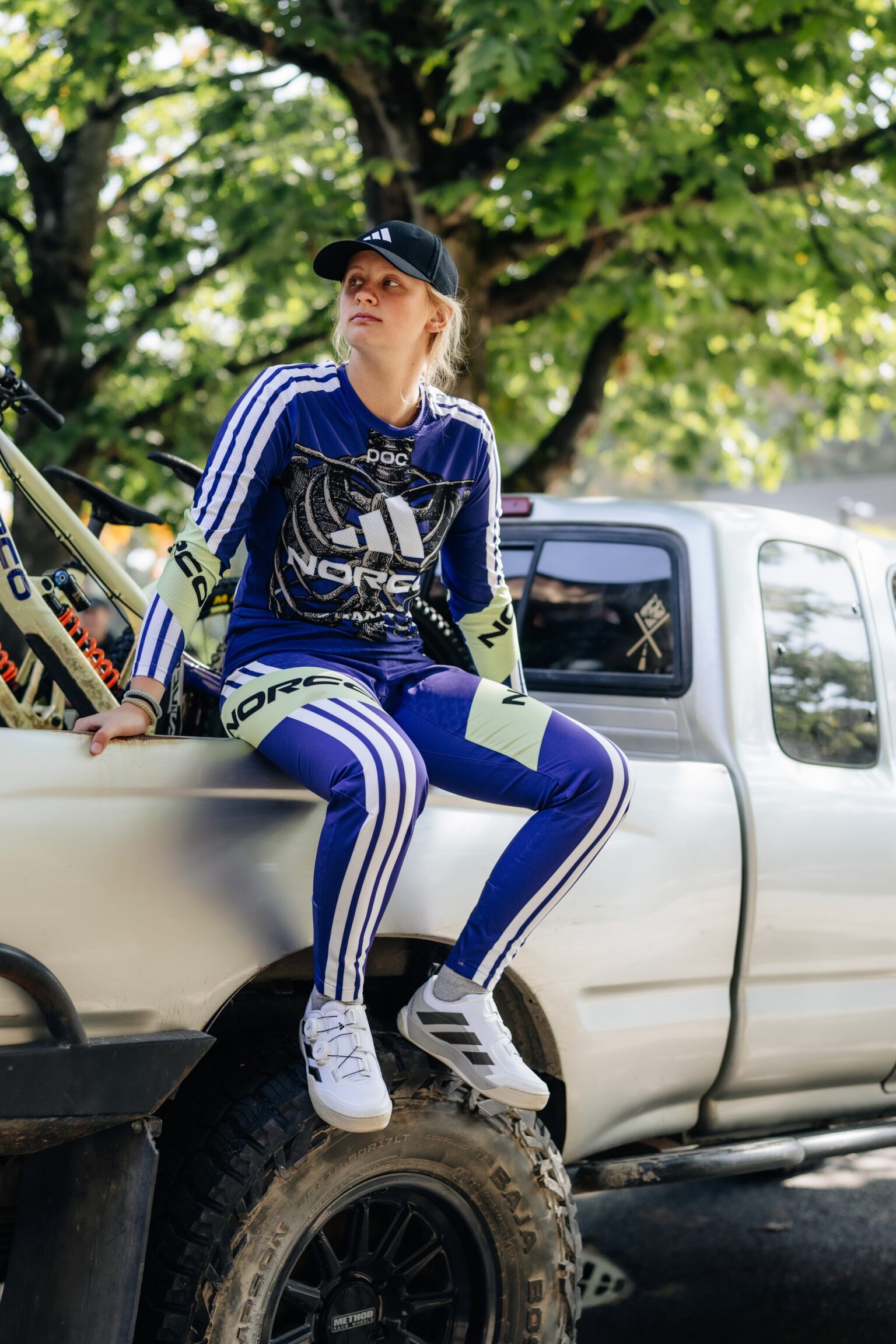 Lina Frener wearing her NaRD team kit.