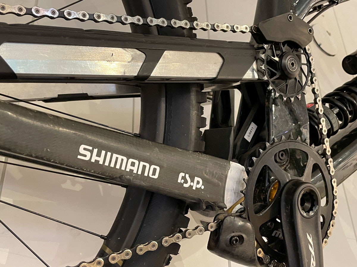 Norco Team DH, Greg Minnaar prototype, chainstay