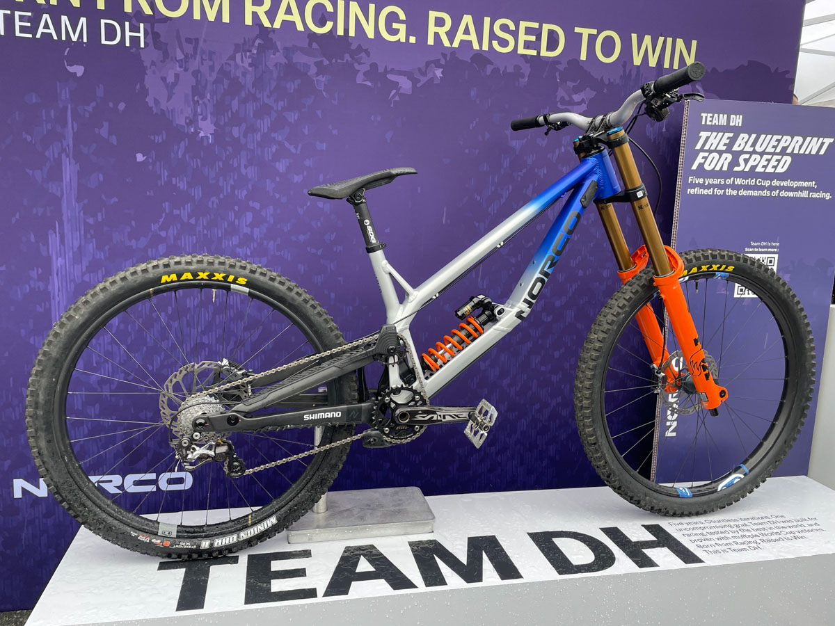 Norco Team DH, Team spec at booth