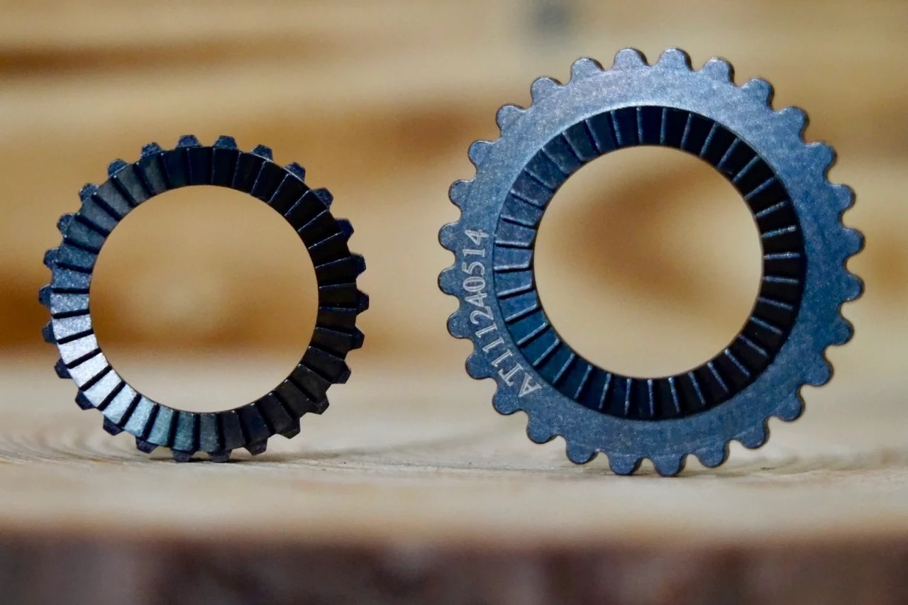 studio image of the WTB's DLC ratchets from the Frequency 7X hubs