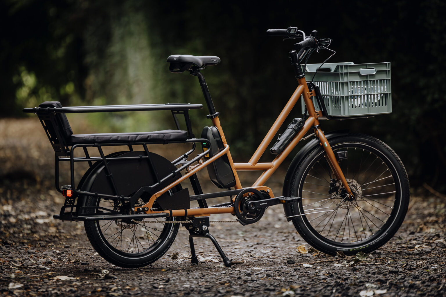 Veloe LTD Espresso Bean Brown Cargo eBikes Cost Less, With Affordable Shimano EP5 Motor