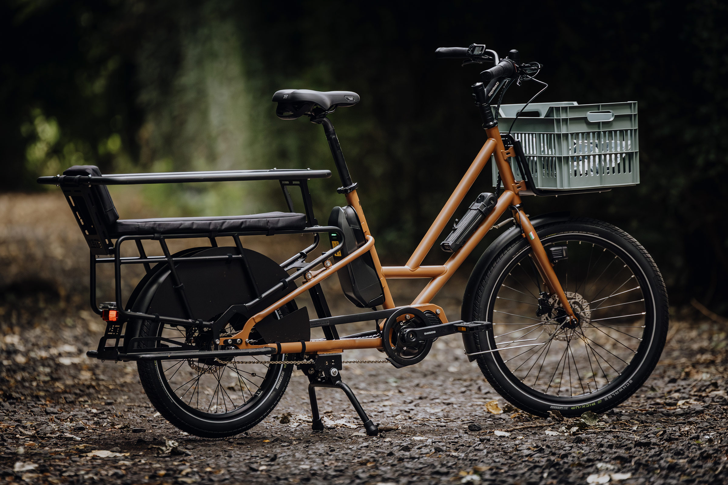 Veloe LTD Espresso Bean Brown Cargo eBikes Cost Less, With Affordable Shimano EP5 Motor