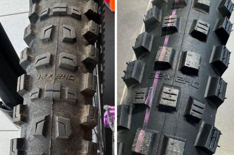 Big Wheels Go Hard: 32” Schwalbe Magic Mary Gravity & Romy Trail Tires Spotted