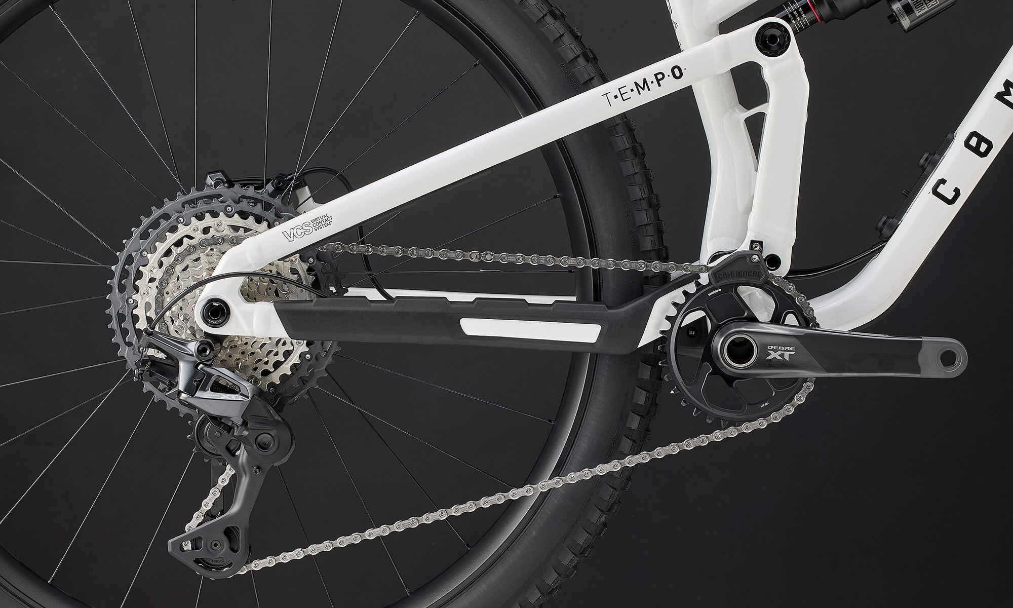 2026 Commencal TEMPO v2 alloy trail bike updated: drivetrain with new frame protectors