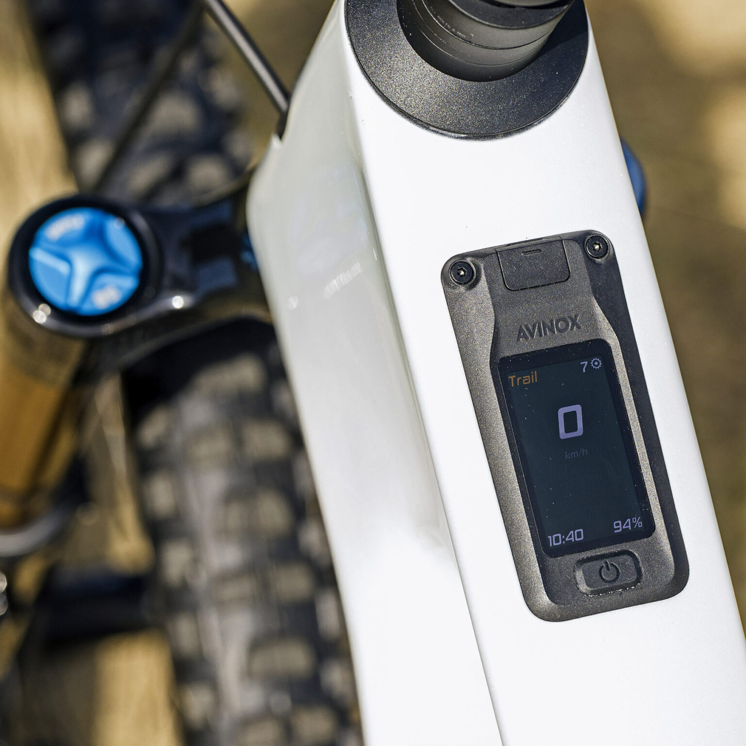 2027 Spectral:On Avinox M2S all-mountain eMTB; in-dash display