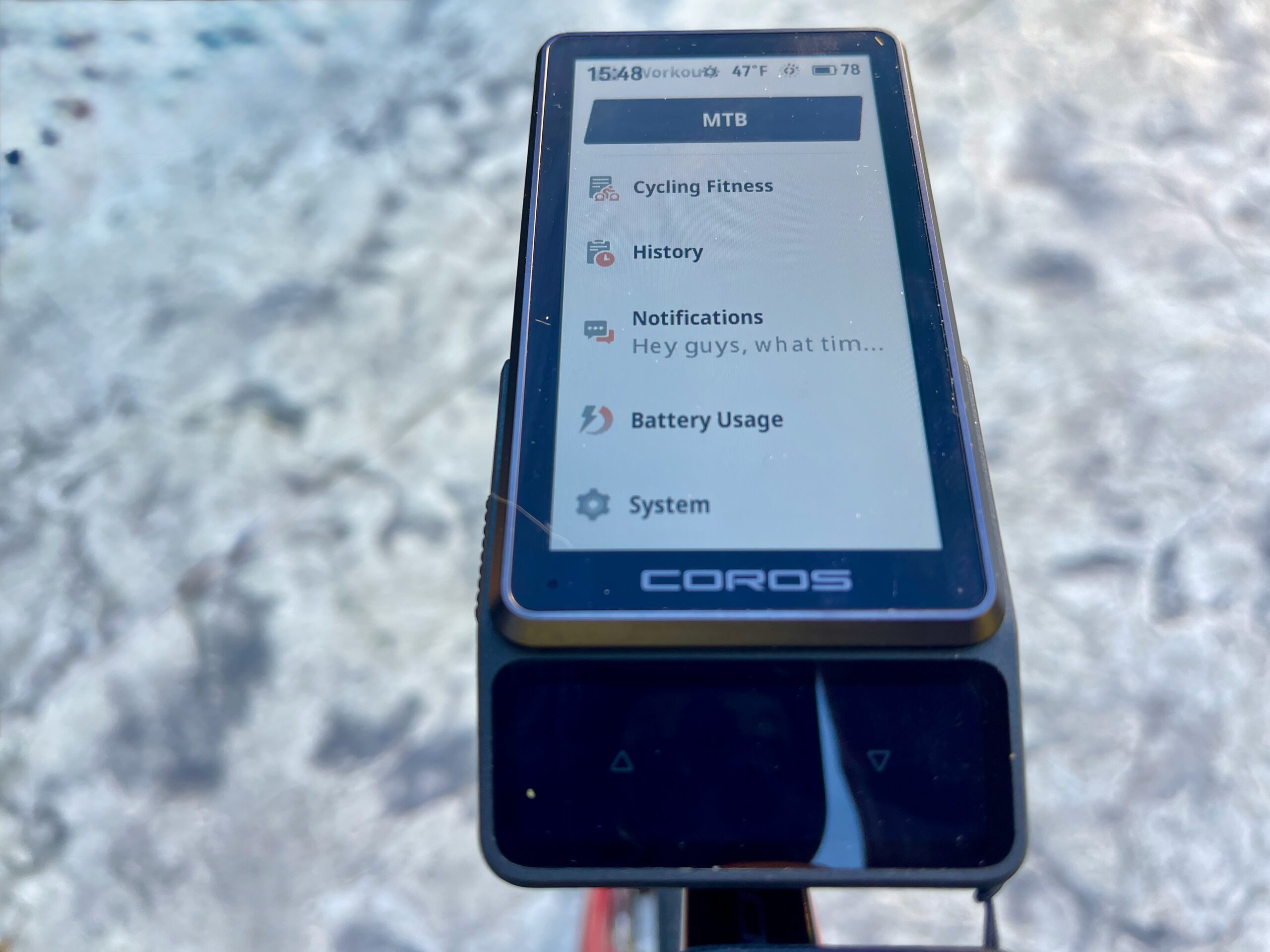 COROS DURA 2 Review outside low buttons