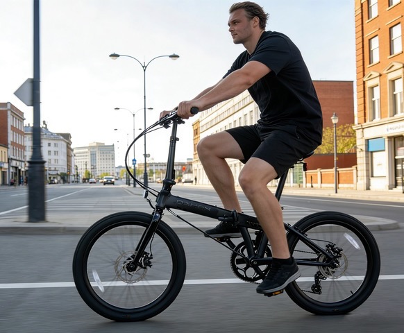 a big and tall rider on the Dahon Mariner XL