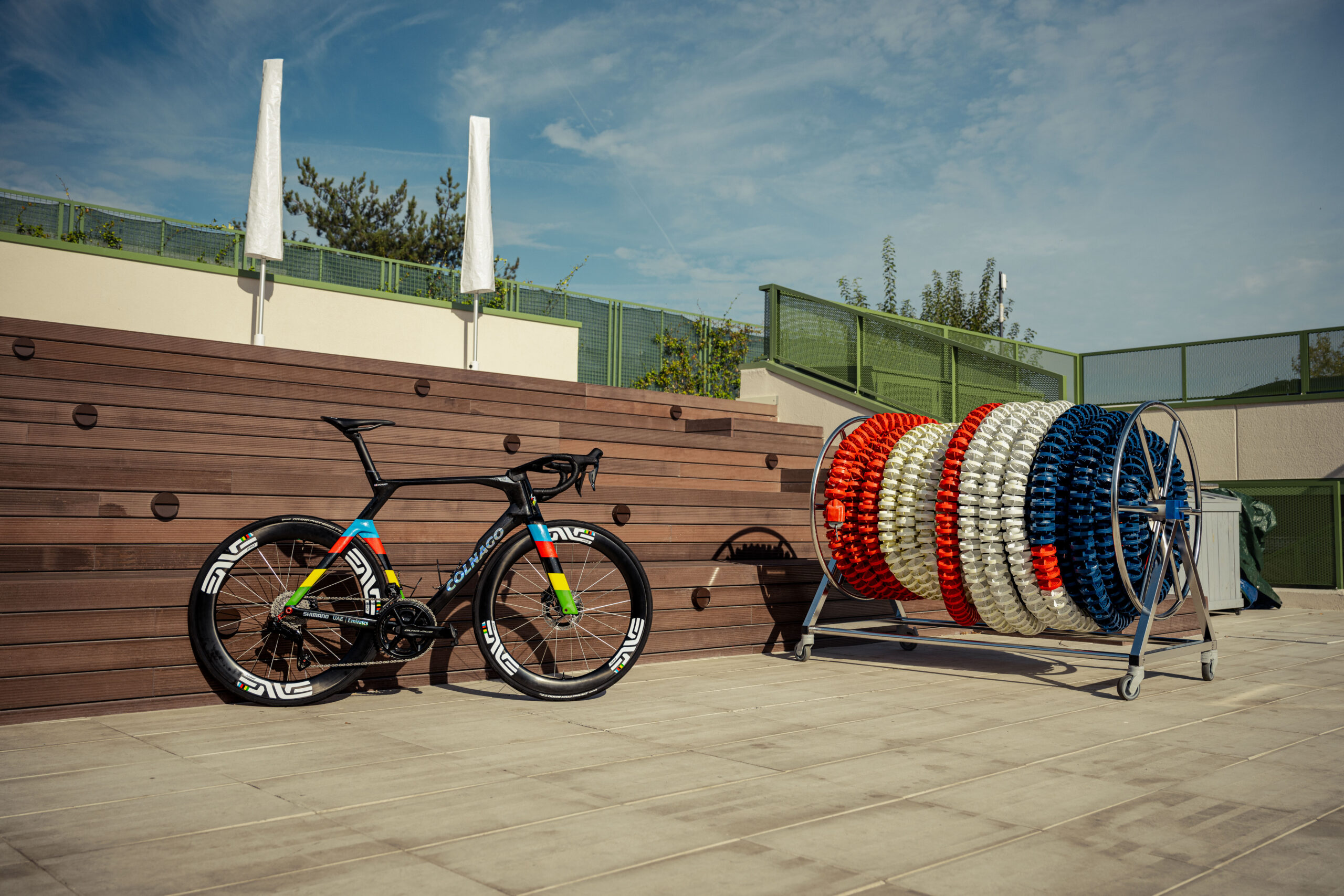 New Bike Day: Rainbow Colnago Y1Rs For Brandon McNulty After Worlds Win