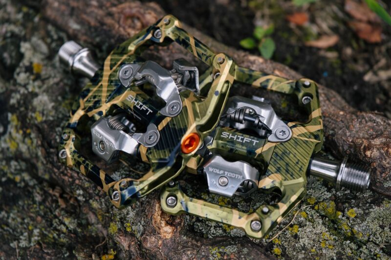 Wolf Tooth’s SHIFT Pedals Now Available in Limited-Edition Camo at Dealers Only
