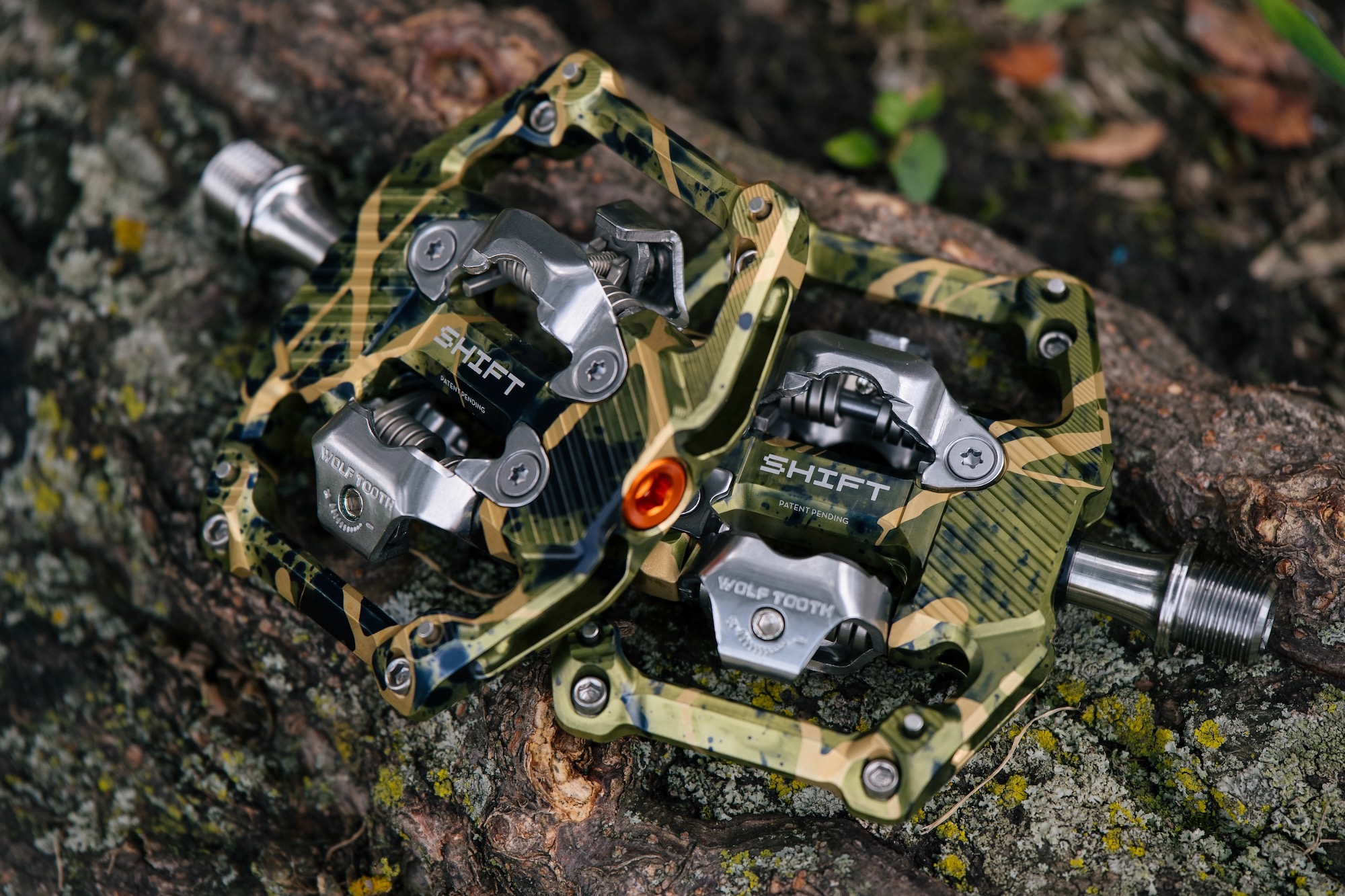 Wolf Tooth’s SHIFT Pedals Now Available in Limited-Edition Camo at Dealers Only