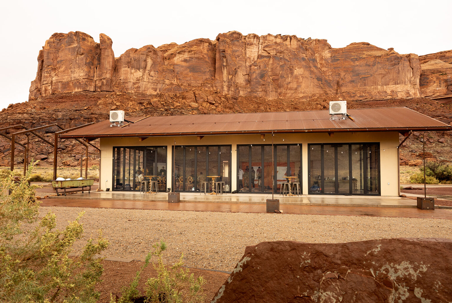 Zwift ride Moab building