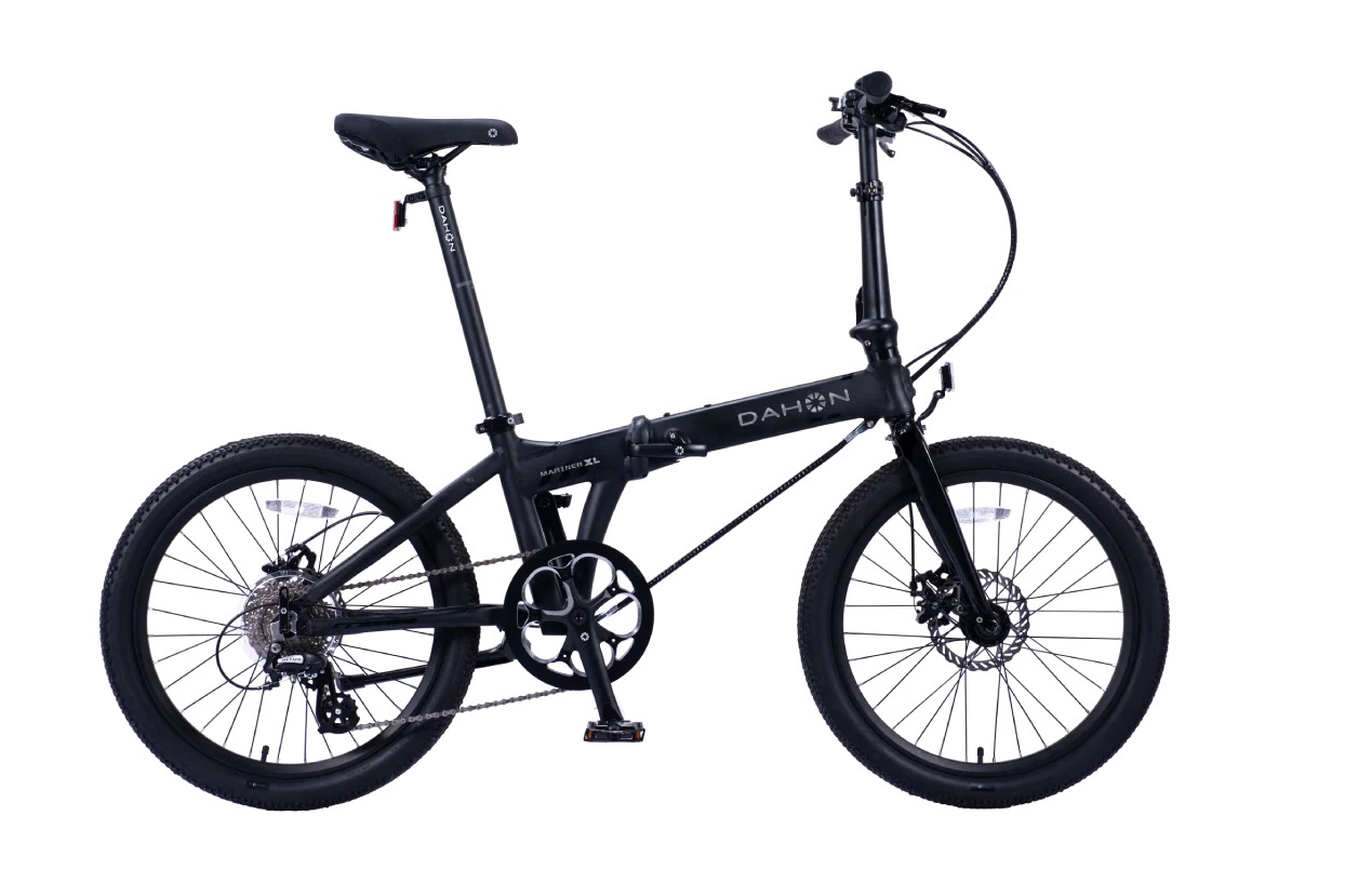 studio profile image of the Dahon Mariner XL in its unfolded position.